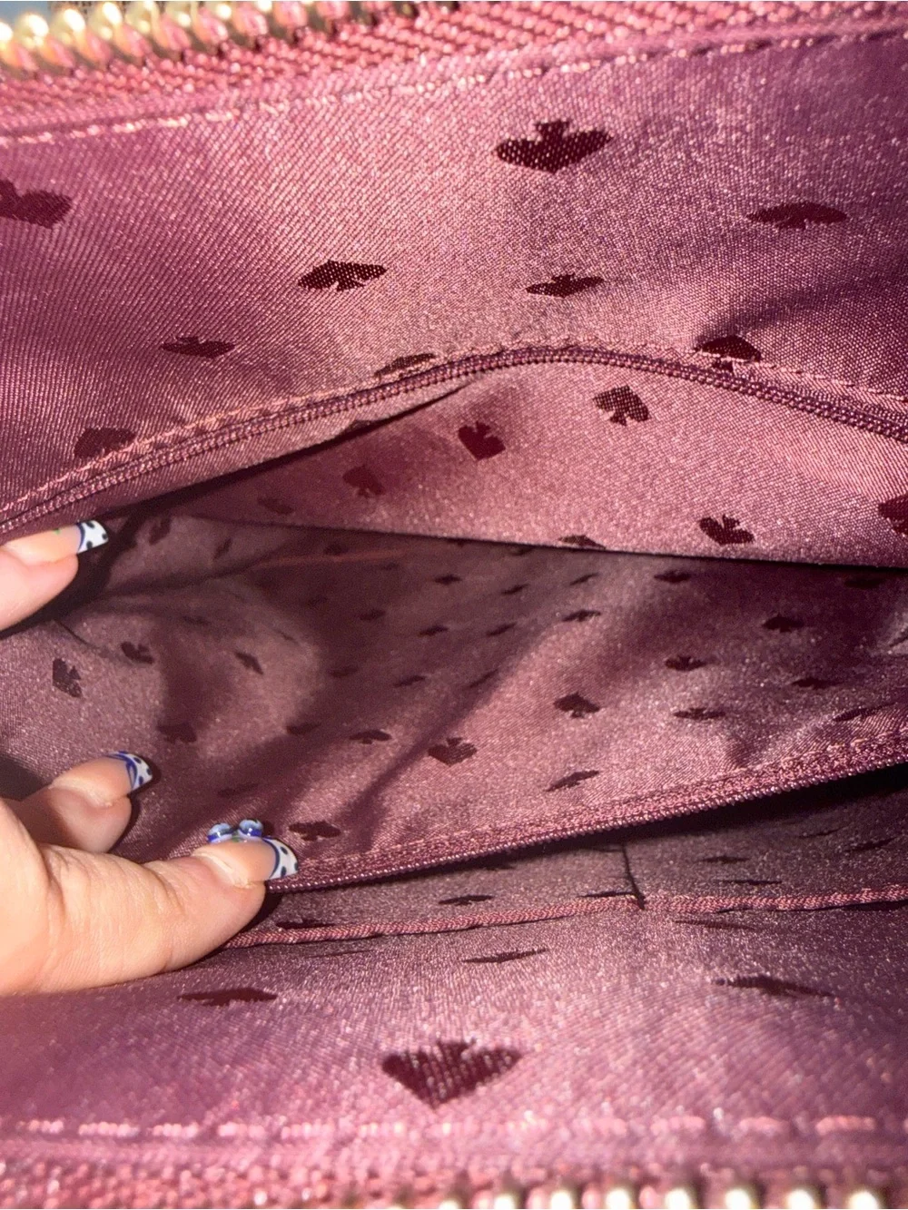 Kate Spade New York Shimmery Large Tote in Deep Nova